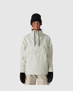 686 Waterproof Anorak - White Swirl - S
