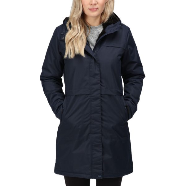 (8, Navy) Regatta Womens Remina Outdoor Warm Winter Waterproof Parka Jacket - Navy