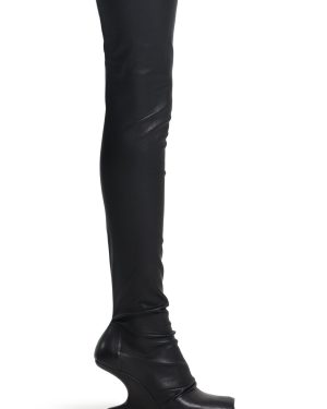 80mm Cantilever Leather Sock Boots
