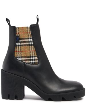 85mm Lf Stride Leather Chelsea Boots
