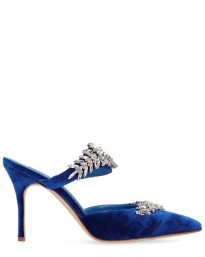 90mm Lurum Velvet Mules