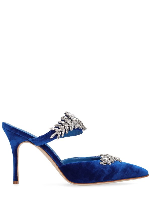 90mm Lurum Velvet Mules