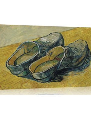 A Pair of Leather Clogs by Vincent Van Gogh - Wrapped Canvas Painting