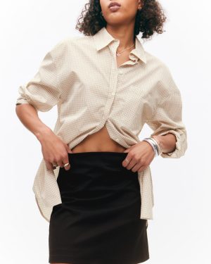 A-line mini skirt