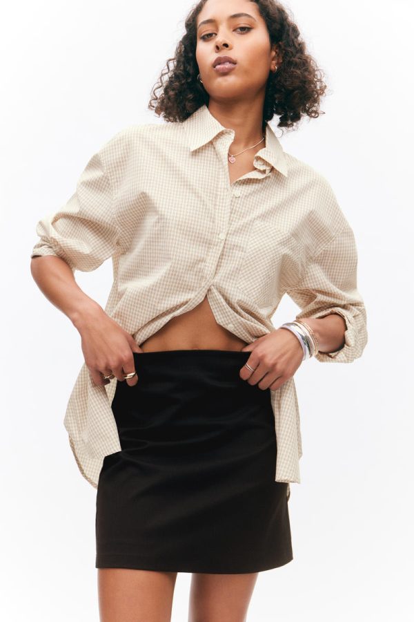 A-line mini skirt