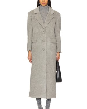 AEXAE Wool Oversized Blazer Coat in Grey. Size S.