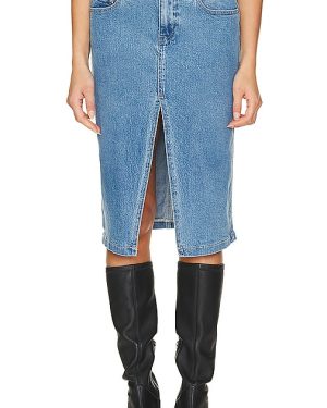 AFRM Maison Skirt in Denim-Medium. Size 26.