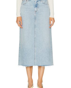 AGOLDE Della Skirt in Practice - Denim-Light. Size 25 (also in 26, 28, 31, 34).