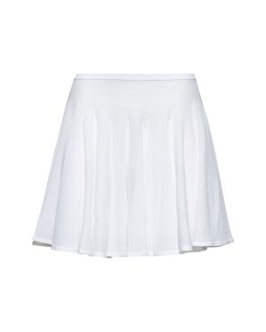 ALAA | White fine knit skater mini skirt | Women | 38