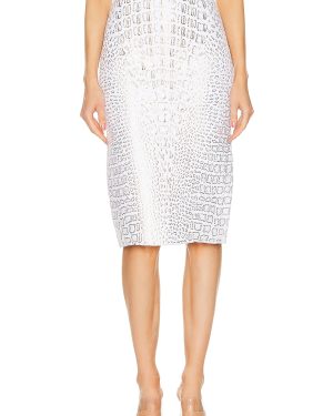 ALAÏA Pencil Skirt in Blanc - White. Size 40 (also in ).
