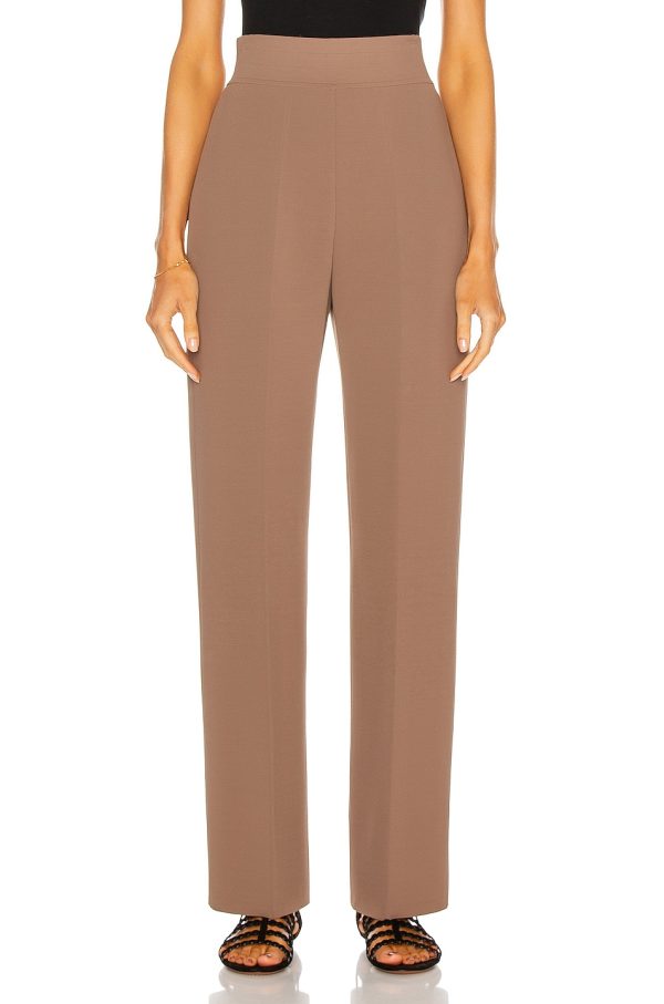 ALAÏA Tailored Pant in Savane - Brown. Size 38 (also in ).