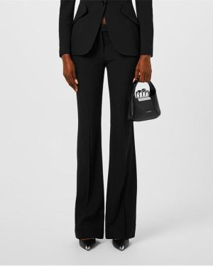 ALEXANDER MCQUEEN Bootcut Trousers - Black