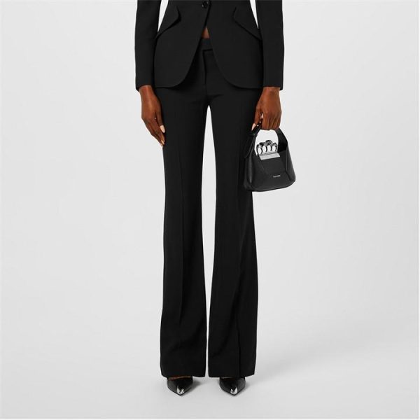 ALEXANDER MCQUEEN Bootcut Trousers - Black
