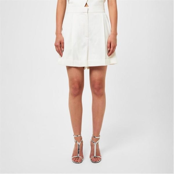 ALEXANDER MCQUEEN Tailored Midi Skirt - Cream