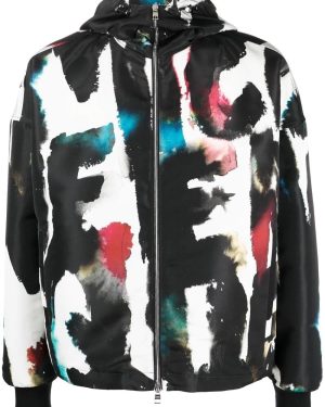 ALEXANDER MCQUEEN WATER COLOUR WINDBREAKER Size: 50, colour: MULT