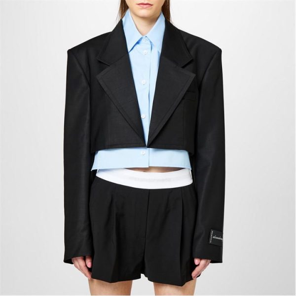 ALEXANDER WANG Cropped Blazer - Black