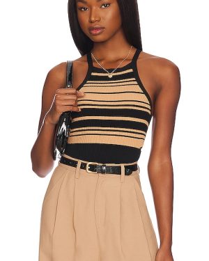 ALL THE WAYS Madelyn Knit Top in Black. Size S, XS.