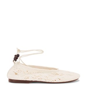 ALOHAS Rosemary Crochet Espadrilles in Cream. Size 38, 39, 40.