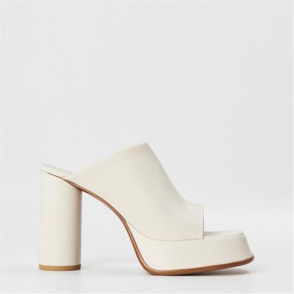AMBUSH Platform Mules - White