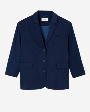 AMERICAN VINTAGE_Kabird blue blazer_Blue_S_Women