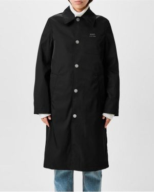 AMI PARIS Raincoat - Black