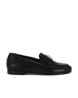 ANINE BING Corrine Loafers Monogram in Black. Size 39, 41.