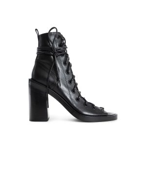 ANN DEMEULEMEESTER WOMAN BLACK SANDALS & SLIDES