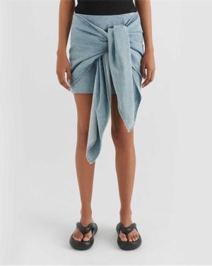 AXEL ARIGATO Hydra Wrap Skirt - Blue