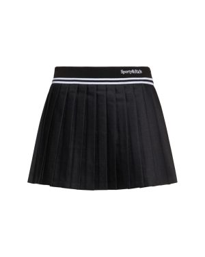 Abigail Pleated Wool Skirt