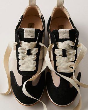 Aces Tennis Shoes Shoe by Free People in Black/Oyster, Size: US 7
