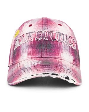 Acne Studios Baseball Hat in Red & Blue - Red. Size all.