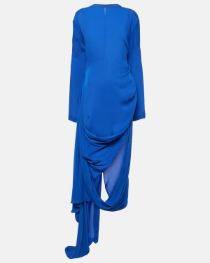 Acne Studios Gathered asymmetric midi dress