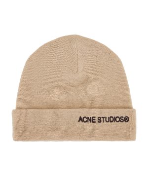 Acne Studios Kinau Beanie in Shell Beige - Beige. Size all.