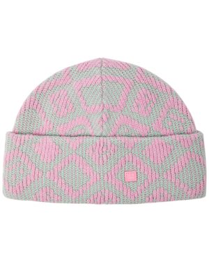 Acne Studios Konny Cotton-blend Beanie - Pink
