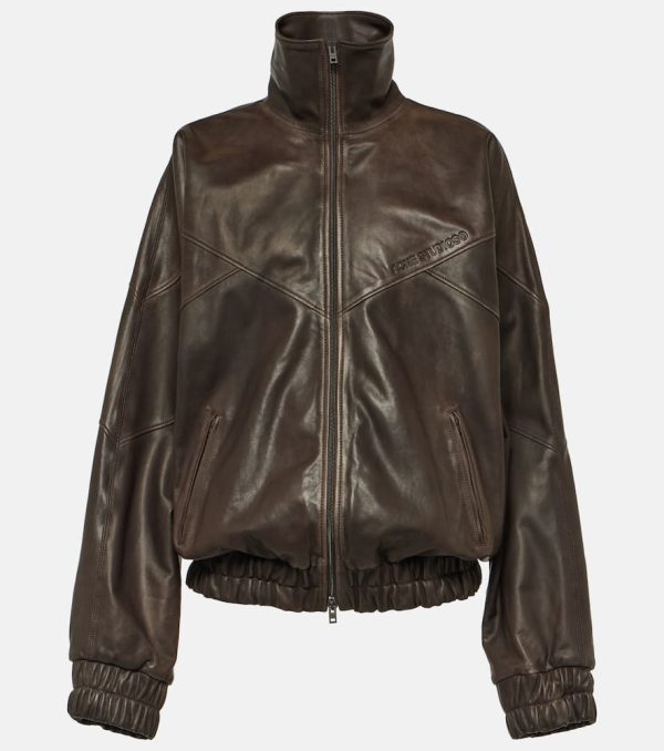 Acne Studios Letty leather bomber jacket