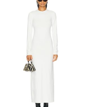 Acne Studios Long Sleeve Maxi Dress in Off White - White. Size M (also in S, XS).