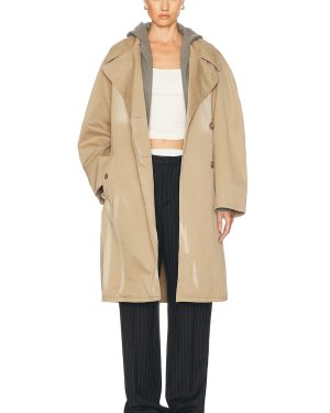 Acne Studios Ostrid Trench Coat in Mushroom Beige - Brown. Size 34 (also in 36, 38, 40).