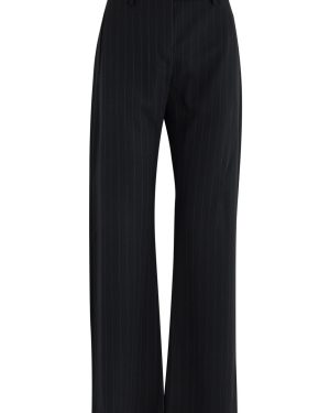 Acne Studios Pinstriped Straight-leg Twill Trousers - Navy - 38 (UK10 / S)