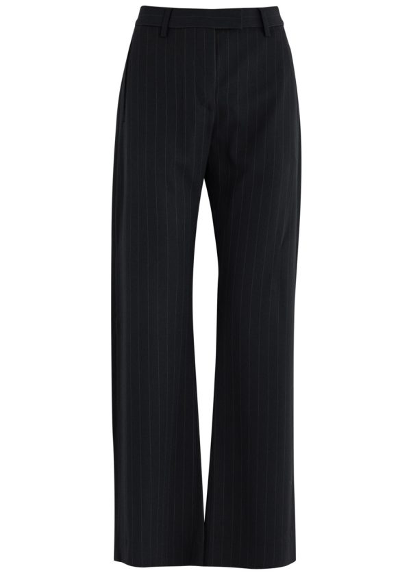 Acne Studios Pinstriped Straight-leg Twill Trousers - Navy - 38 (UK10 / S)