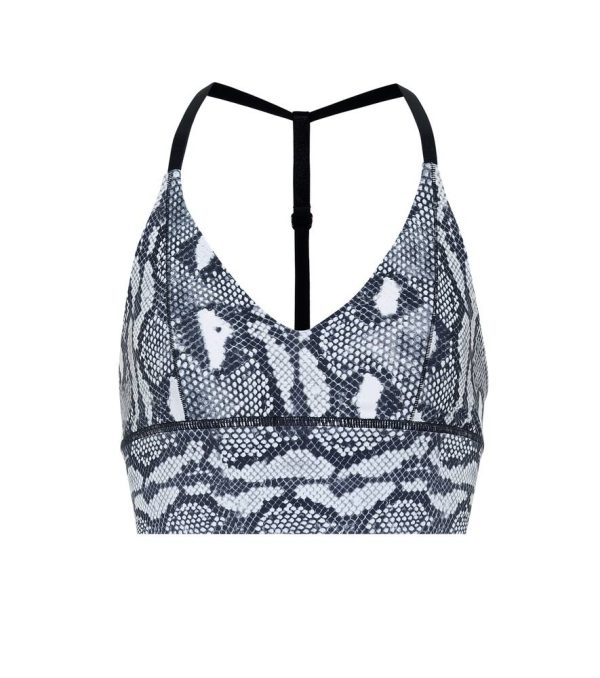 Adam Selman Sport Snake-print sports bra