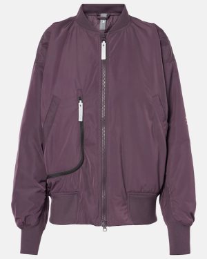 Adidas by Stella McCartney Ruched technical bomber jacket