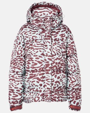 Adidas by Stella McCartney TrueNature leopard-print puffer jacket