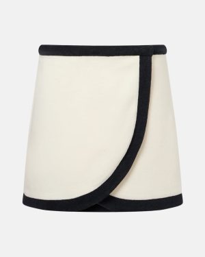 Adriana Degreas Cotton-blend wrap skirt