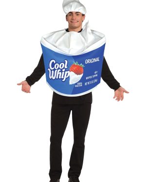 Adult Kraft Cool Whip Tunic Fancy Dress Costume | Food Fancy Dress Costumes