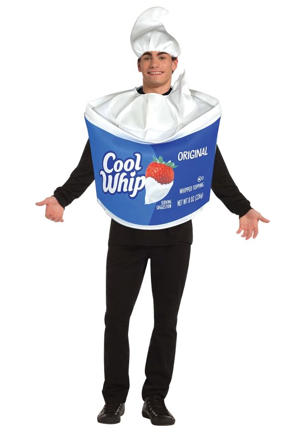 Adult Kraft Cool Whip Tunic Fancy Dress Costume | Food Fancy Dress Costumes
