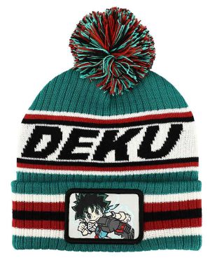 Adult My Hero Academia Deku Pom Beanie | Anime Apparel