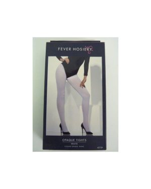 Adult's White Stockings - tights dress fancy white opaque ladies womens new sexy