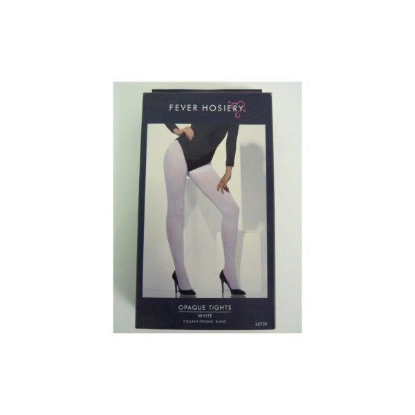 Adult's White Stockings - tights dress fancy white opaque ladies womens new sexy