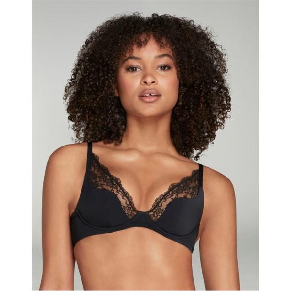 Agent Provocateur BRIGETTE Padded High Apex Underwired Bra - Black