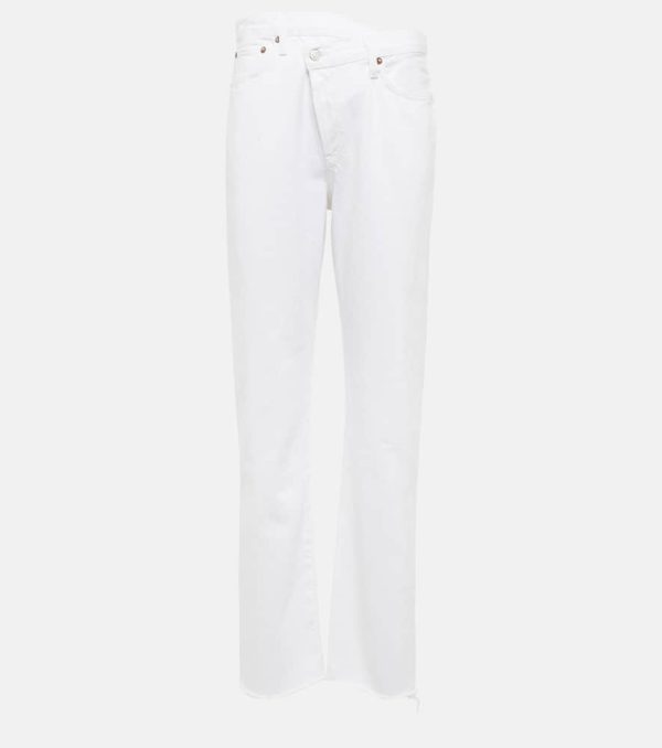 Agolde Criss Cross high-rise straight jeans